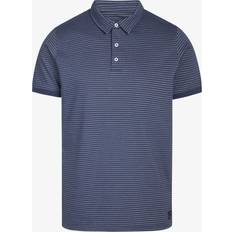 Signal T-shirts & Toppe Signal Verner Mini Stripe Polo-7247-STORMY-BLUE-2XL
