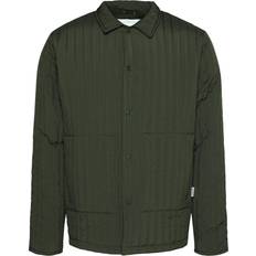 Grøn - Trykknapper - Unisex Jakker Rains Liner Shirt Jacket - Green