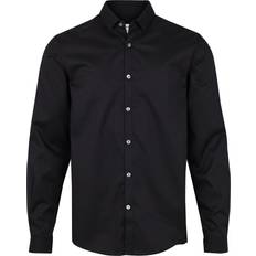 Elastan/Lycra/Spandex - Herre Skjorter Lindbergh Business Shirt - Black