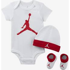 Nike Baby Jordan Box Set 3-Piece - White/Gym Red (HA5105-100)