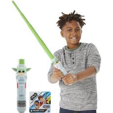 Star Wars Legetøjsvåben Star Wars Lightsaber The Child Grogu-sværd til rolleleg udtrækkeligt sværdblad grøn