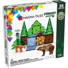 Plastlegetøj Byggelegetøj Magna-Tiles Forest Animals 25 Pieces