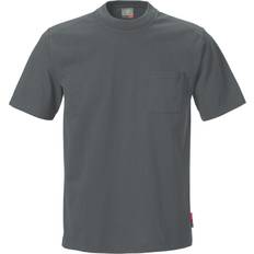 Kansas T-shirts & Toppe Kansas T-shirt med brystlomme Mørkegrå