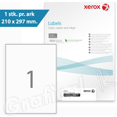 Xerox Mærkningsmaskiner & Etiketter Xerox multi etiket A4 210x297mm, 100 ark