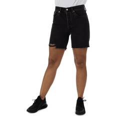 Levi's Dame Shorts Levi's 501 Mid Thigh Denim Shorts - Black
