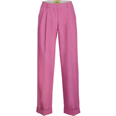 Jack & Jones Dame - L34 Bukser Jack & Jones Mary Regular Pleated Trousers - Bright Pink