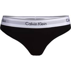 Calvin Klein Ensfarvet Tøj Calvin Klein Modern Cotton Thong - Black