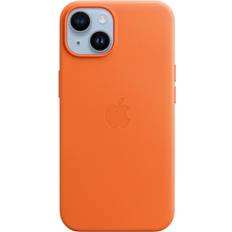 Apple Hvid Mobiltilbehør Apple Leather Case with MagSafe for iPhone 14