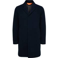 Blå - Herre - Polyester Frakker Selected Classic Wool Coat