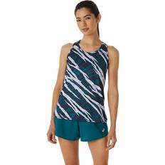 Camouflage - Grøn Toppe Asics Wild Camo Tank-Top Tank Top Women - Blue, Green