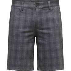 Bomuld - Unisex Shorts Only & Sons Gråmelerade jersey-shorts-Grå/a