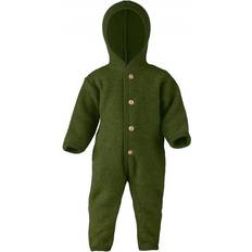 Grøn Fleece heldragter Børnetøj ENGEL Natur Wool Overall - Reed Mélange