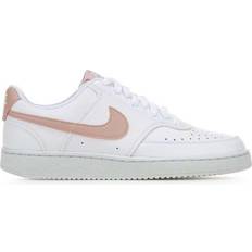 Nike 3,5 - 35 ⅓ - Dame Sneakers Nike Court Vision Low Next Nature W - White/Pink Oxford