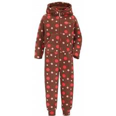 Didriksons Flyverdragter Didriksons Kid's Monte Printed Overall - Small Dotted Brown Print (504450-493)
