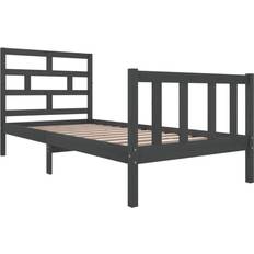 vidaXL Bed Frame Solid Pine 69.5cm Sengeramme 90X200cm