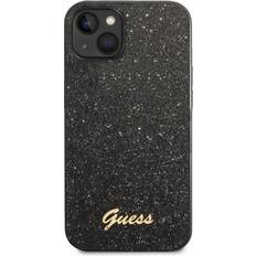 Guess Guld Mobilcovers Guess Glitter Flakes Metal Logo Case for iPhone 14 Plus