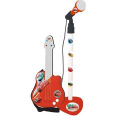 Cars Musiklegetøj Mikrofon Rød Børne Guitar