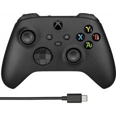 Gamepads på tilbud Microsoft Wireless Controller With USB-C Cable - Black