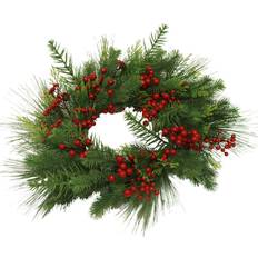 Grøn - Plast Juletræer Nordic Winter Wreath with Berries & Berries Juletræ
