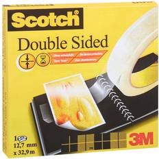 Scotch Tape & Tapeholdere Scotch dobbeltklæbende tape 665 klar 12,7mmx32,9m