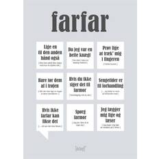 Citatplakat Farfar Relationer Plakat 15x21cm