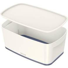 Leitz Mybox, Storage Box With Lid, Small, Opaque, White, Plastic