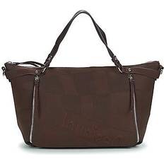 Desigual Brun Tote Bag & Shopper tasker Desigual Women's large textured bag, Brown
