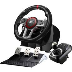 Nintendo Switch Spil controllere ready2gaming Multi System Racing Wheel Pro (Switch/PS4/PS3/PC) - Black/Red
