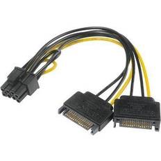 Akasa 2x15-pin PCI-8-pin PCI 0.2m