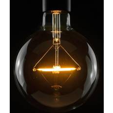 Segula LED-pærer Segula LED-globepære E27 3W 2.200 K dæmpes klar