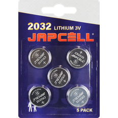 Batterier Batterier & Opladere Japcell Lithium CR2032 batterier 5stk