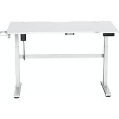 Deltaco LINE WT95 Electric Gaming Desk White, 1400x750x1180mm