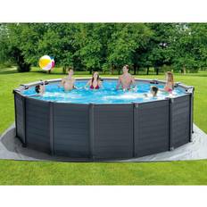 Intex fritstående swimmingpool Graphite Gray Panel 478x124 c