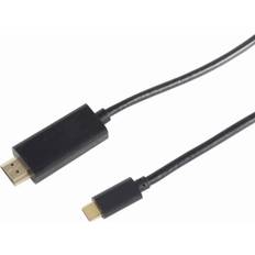 Flad - Kabeladaptere - USB C-HDMI Kabler S-Conn USB C-HDMI 3m