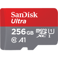 256 GB - V30 - microSDXC Hukommelseskort & USB Stik SanDisk Ultra MicroSDXC Class 10 UHS-I U1 A1 150MB/s 256GB