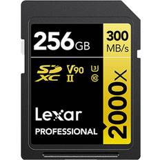 256 GB Hukommelseskort & USB Stik LEXAR Professional SDXC Class 10 UHS-II U3 V90 300/260MB/s 256GB