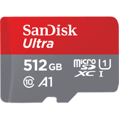 SanDisk 512 GB Hukommelseskort & USB Stik SanDisk MicroSDXC Ultra Class 10 UHS-I/U1 150mb/s 512GB