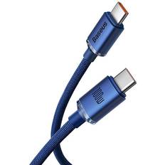 Blå - USB C-USB C - USB-kabel Kabler Baseus USB-C Till USB-C 100W 2m