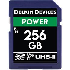 Delkin U3 Hukommelseskort Delkin Power SDXC Class 10 UHS-II U3 V90 300/250Mb/s 256GB