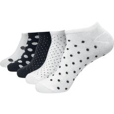 Urban Classics Hvid Strømper Urban Classics No Show Socks Dots 5-Pack summercolor 43-46