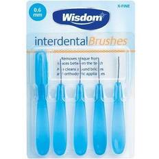 Wisdom Mellemrumsbørster Wisdom Blue X-Fine Interdental Brushes 0.6Mm Pack Of 5