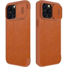 Nillkin Silikone Covers med kortholder Nillkin Qin Pro Series Case for iPhone 14 Pro Max
