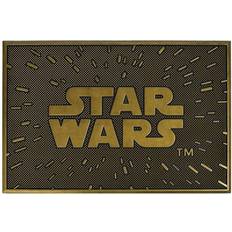 Guld Dørmåtter Pyramid Star Wars Logo Rubber Doormat Sort, Guld