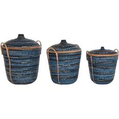 Dkd Home Decor set Black Blue Basket