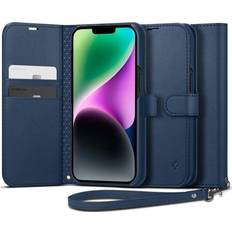 Spigen Blå Covers med kortholder Spigen Wallet S Case for iPhone 14