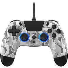 Gioteck PlayStation 4 Gamepads Gioteck PS4 VX-4 WIRED CONTROLLER WITH AUDIO JACK LED WHITE CAMO Gamepad Sony PlayStation 4