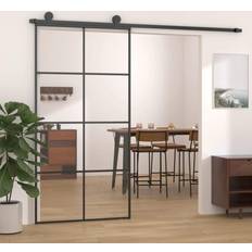 vidaXL skydedør 102,5x205 sikkerhedsglas Skydedør Klart glas (x)