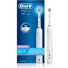 Braun Oral-B PRO 500, Voksen, Roterende, pulserende tandbørste, Turkis, Hvid, 2 min, 30 sec, Batteri, Indbygget batteri