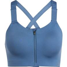 Adidas Genanvendt materiale BH'er adidas TLRD Impact Luxe Training High-Support Zip Bra