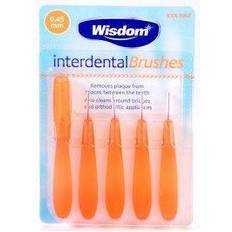 Wisdom Mellemrumsbørster Wisdom 0.45mm Orange Interdental Brushes 045mm